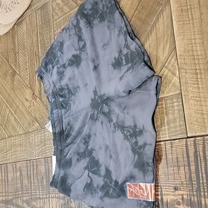 Tie die cotton shorts,XL